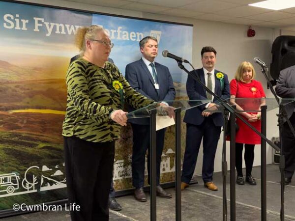 WATCH: Plaid Cymru’s Donna Cushing’s speech after winning one of the six seats in the Sir Fynwy Torfaen constituency