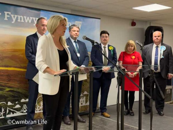 WATCH: Reform UK’s Laura Anne Jones’ speech after winning one of the six seats in the Sir Fynwy Torfaen constituency