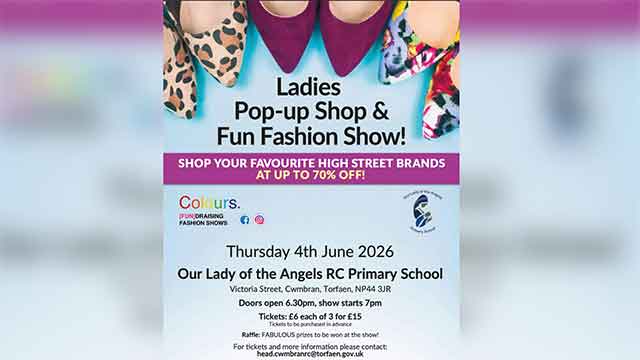 a poster for a fashion show in a school