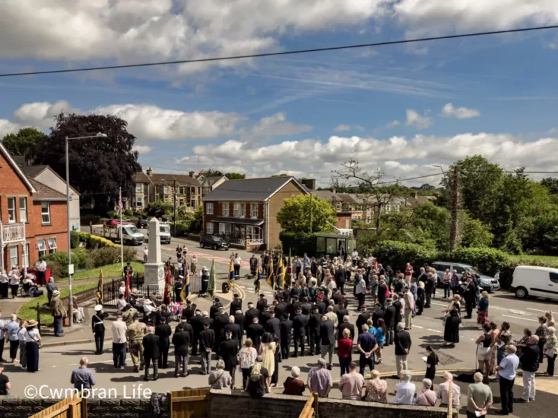 Pontnewydd War Memorial rededicated on its 100th anniversary