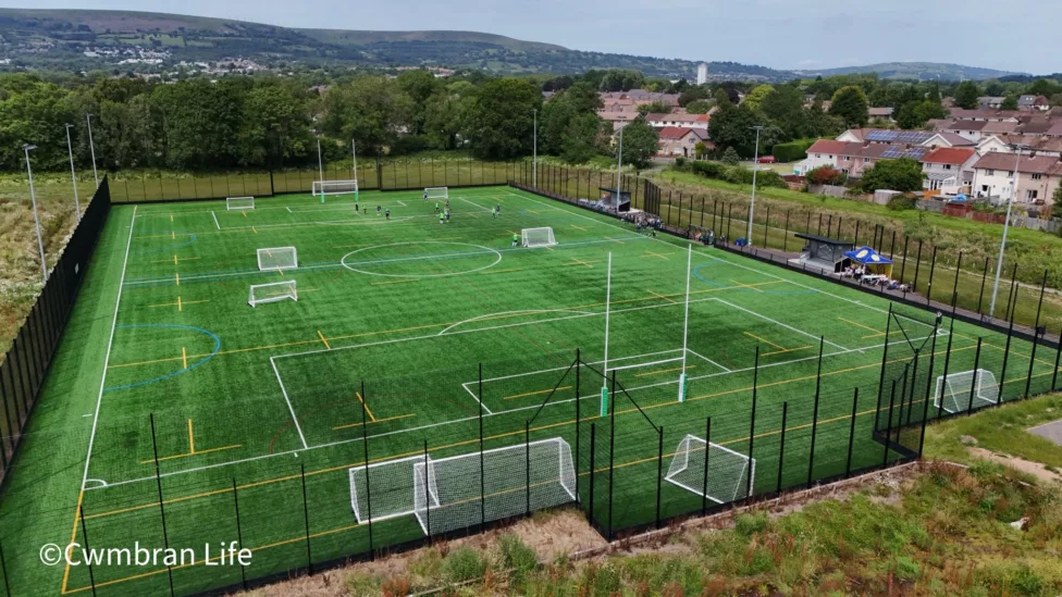 a 3g pitch photo from. drone