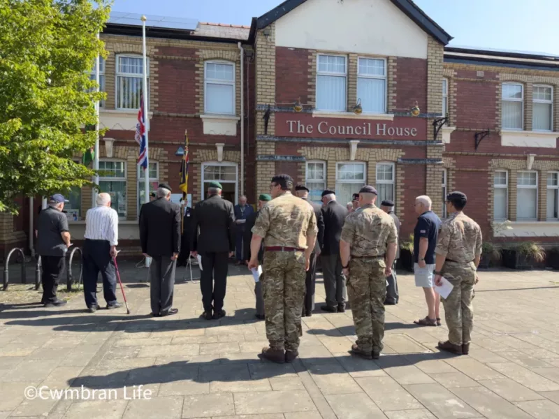 Armed Forces Day marked in Cwmbran