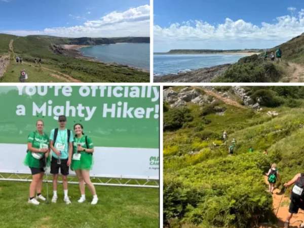 Cwmbran family complete Gower Peninsula Mighty Hike for Macmillan Cancer Support event
