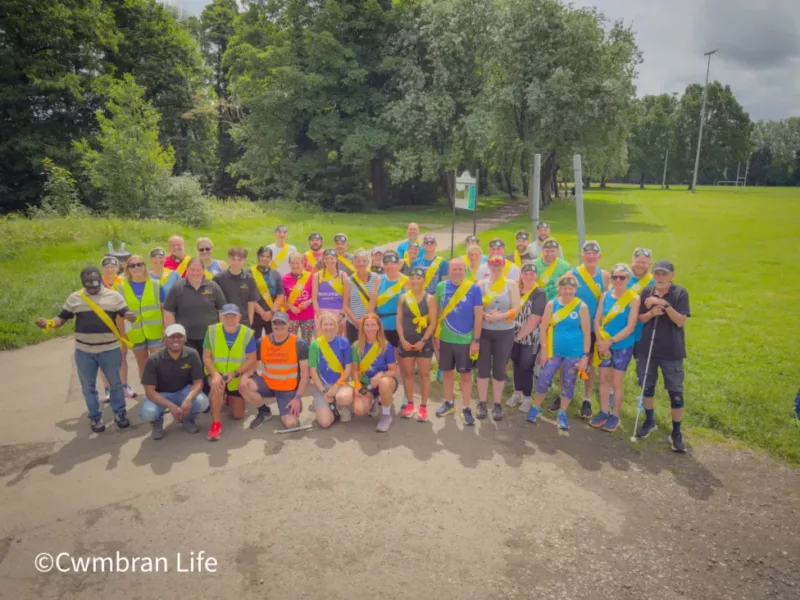 VIDEO: Blindfold run in Cwmbran to support Sight Cymru