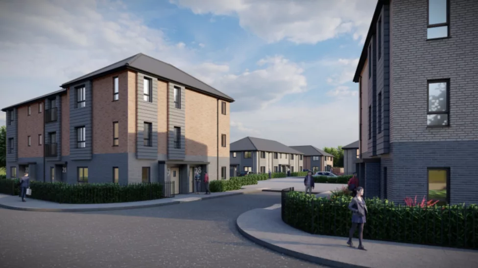 an artist's impression of new homes