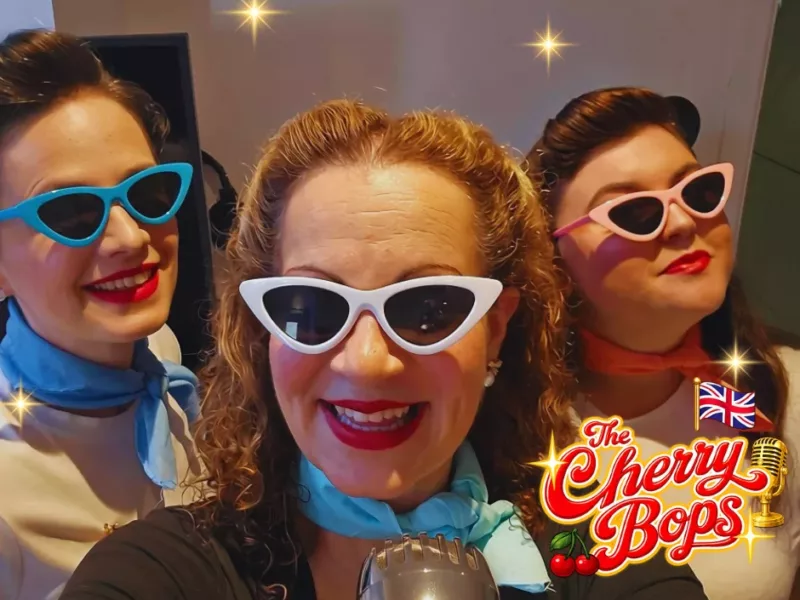 three women in pop style sunglasses
