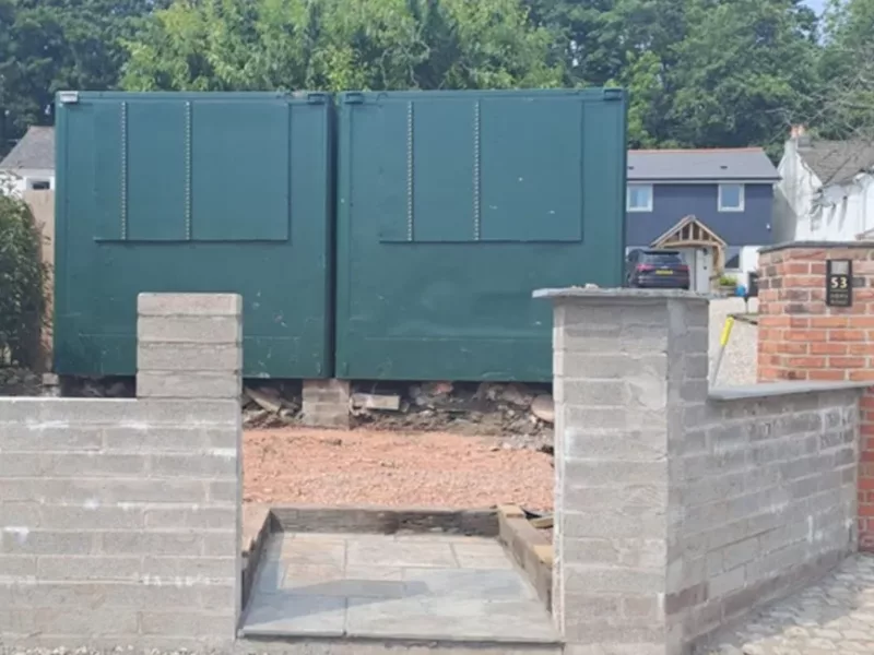 Planning permission approved for two shipping containers in Torfaen garden
