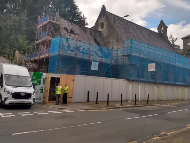 Renovation work can now begin on St James Church in Pontypool