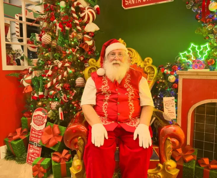 Father Christmas in his grotto