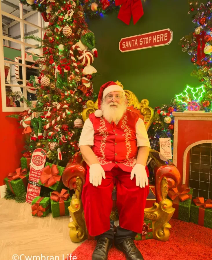Father Christmas in his grotto