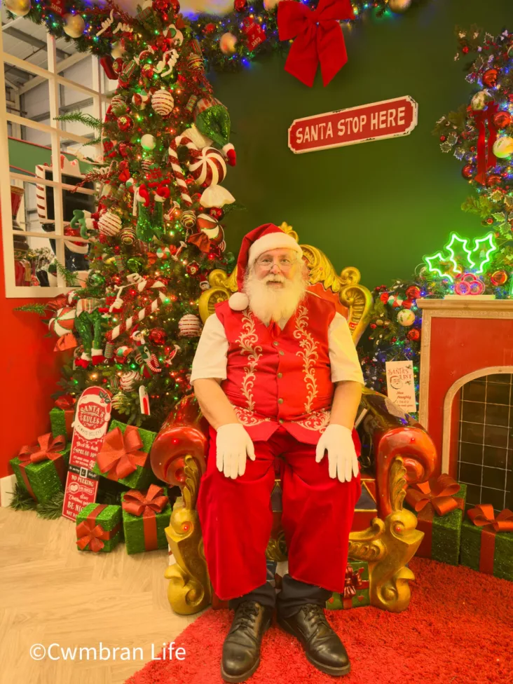 Father Christmas in his grotto