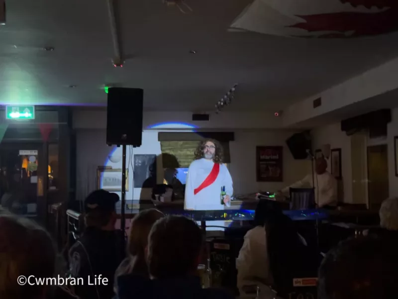Live comedy at the Blinkin’ Owl pub in Cwmbran